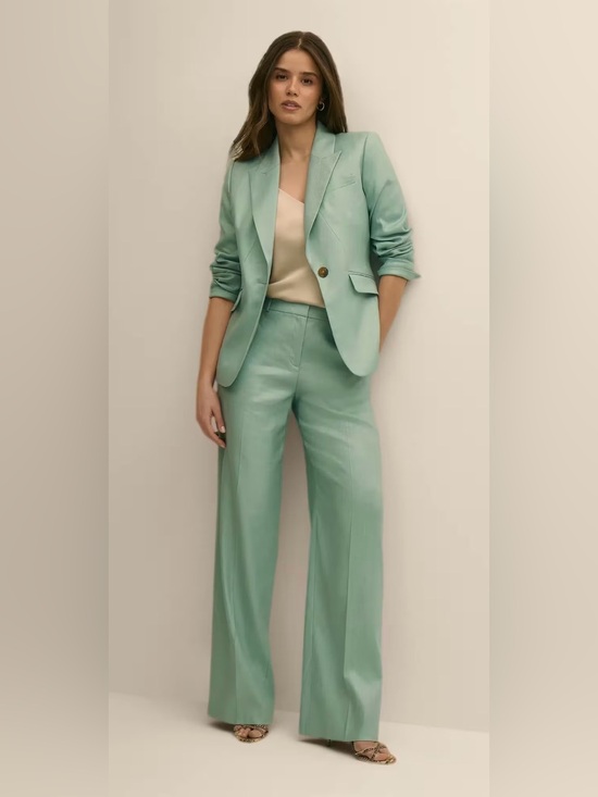 Brooks Brothers Jackets & Blazers - NWT Brooks Brothers Light Teal Linen-Blend Blazer